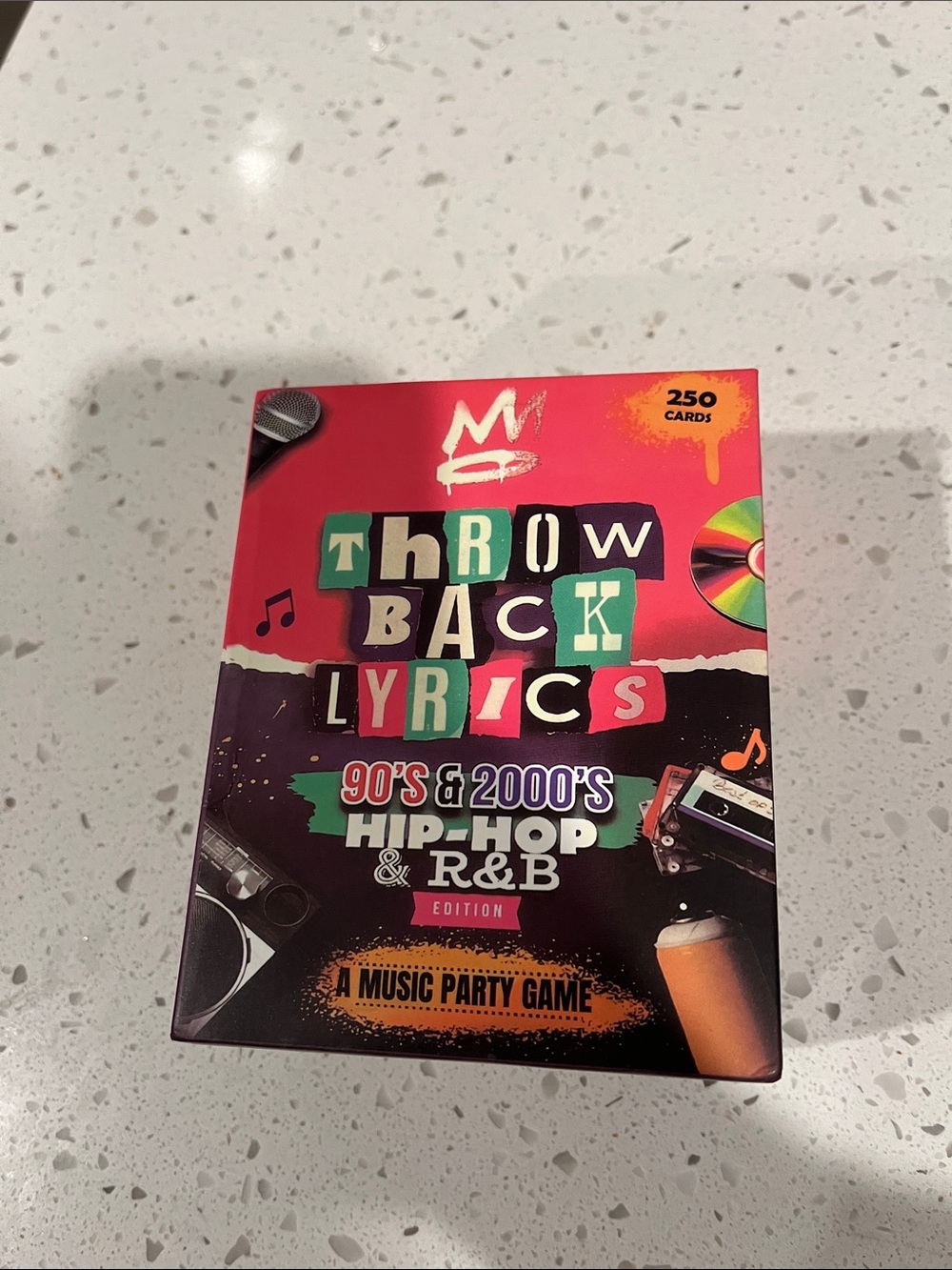 Throwback Lyrics 90's & 2000's Hip-Hop & R&B Party Game - Pink